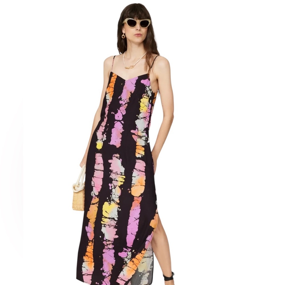 Busayo x RTR- Multicolor Ti Dye Slip Dress Size Small